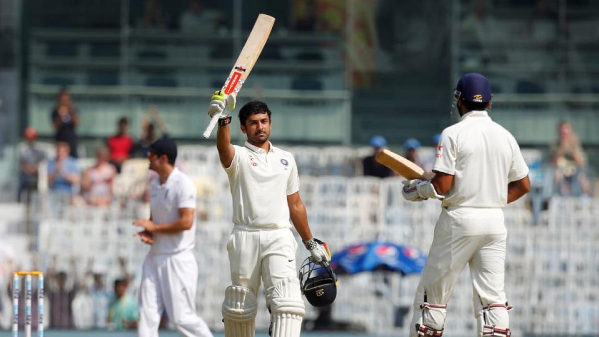 Karun Nair hits maiden century, India post 463-5 at lunch on Day 4